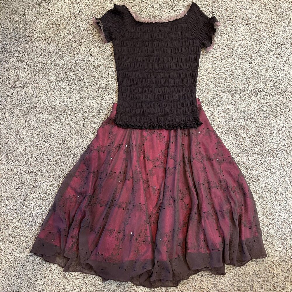 Bundled Ann Klein Skirt and INC Top